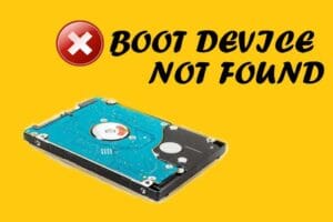 no boot device found 1
